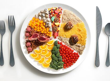 Aliments à Ducan sur une assiette